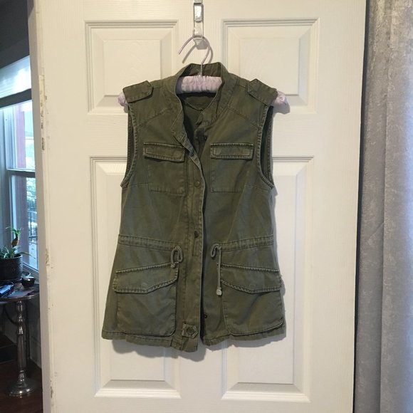 Vintage Army Green Vest